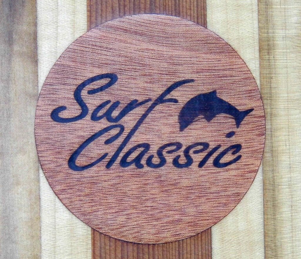 Surf Classic steam curved,hand built  wooden body and surf boards 